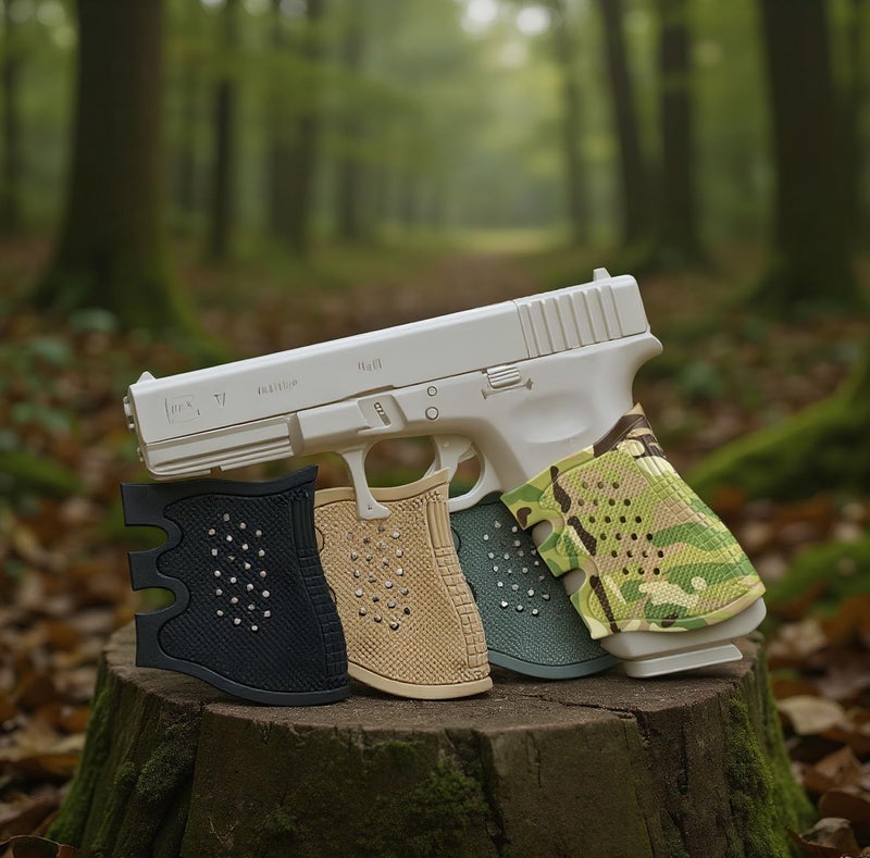 vah Tactical Rubber Grip Glove Sleeve Slip-On Ventilated Grip Grips for Glock - Image 2